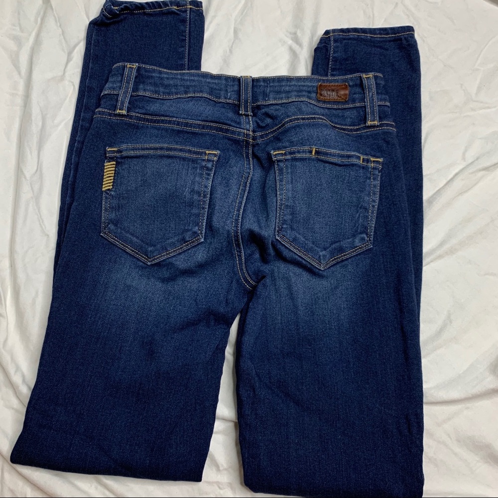 Paige Vertugo Ultra Skinny dark wash jeans 24 - Picture 5 of 8